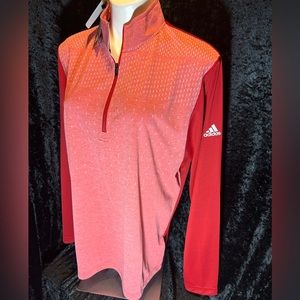Adidas women pullover with zipper (new w/tags)